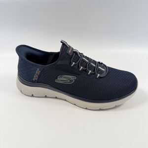 Skechers Summits High Range Slip-Ins Shoes Mens Comfort Navy Size 9 Wide NEW